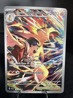 Pokemon TCG - Ethan's Typhlosion 190/182 - Illustration Rare - Destined Rivals - Image 1