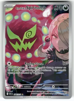 Cynthia's Spiritomb 244/217 Illustration Rare ME: Ascended Heroes Pokemon NM - Image 1