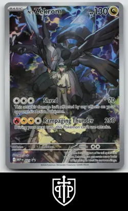 Pokemon - N's Zekrom - 031 Mega Evolution - Holo Black Star Promo - NM - Image 1