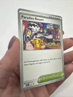 GERMAN 2025 World Championship Promo - Paradise Resort Pokemon TCG 224 SV-P - Image 3