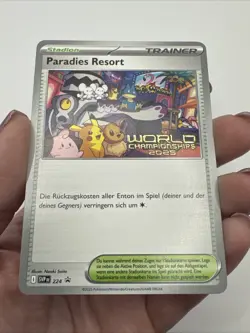 GERMAN 2025 World Championship Promo - Paradise Resort Pokemon TCG 224 SV-P - Image 4