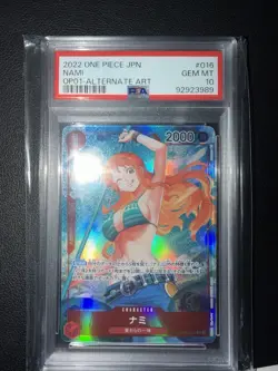PSA 10 Nami (Alt Art) OP01-016 ROMANCE DAWN - ONE PIECE Card Game Japanese 2022 - Image 1