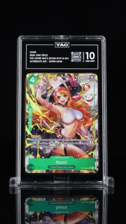 2026 One Piece Nami OP14-031 Alt Art TAG 10 - Image 1