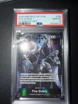 PSA10 One Piece Five Elders EN OP13-082 - Image 1