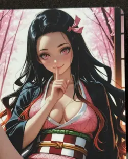 CUSTOM NEZUKO DEMON SLAYER CARDS UNCENSORED - Image 1
