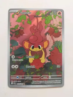 Pansear 99/86 IR White Flare Pokemon Card English NM Pack Fresh TCG Collectable - Image 1