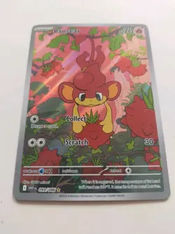 Pansear 99/86 IR White Flare Pokemon Card English NM Pack Fresh TCG Collectable - Image 3