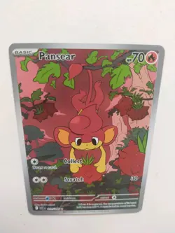 Pansear 99/86 IR White Flare Pokemon Card English NM Pack Fresh TCG Collectable - Image 4