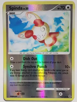 REVERSE HOLO Spinda 111/132 - 2007 Secret Wonders Pokemon Card Atsuko Nishida - Image 1