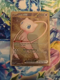 Mew EX 205/165 Scarlet & Violet 151 Gold Metal Promo Card - Image 1