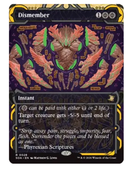 Dismember Secrets of Strixhaven MTG - Image 1