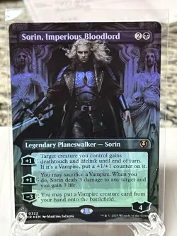 Sorin, Imperious Bloodlord Borderless Foil INR NM/MT [Innistrad Remastered:MTG] - Image 1