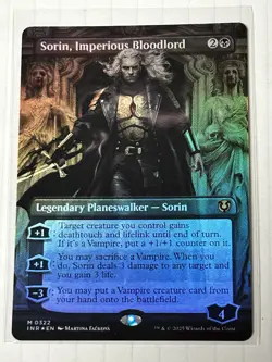 Sorin, Imperious Bloodlord Borderless Foil INR NM/MT [Innistrad Remastered:MTG] - Image 2
