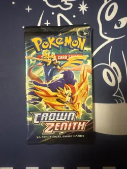 Pokemon TCG Crown Zenith Booster Pack English 10 Cards Zacian Zamazenta - Image 1