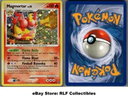 2007 Pokemon, D&P Secret Wonders Deck Exc., #31/132 Magmortar Lv. 52, Holo Rare - Image 1