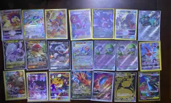 Pokemon V EX Foil Holo Card Lot 20 Cards Typhlosion Gengar Laitos Charzard - Image 1