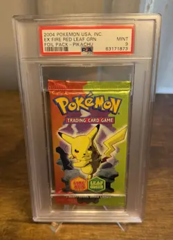 Pokemon Fire Red Leaf Green Pikachu Booster Pack English Graded PSA 9 #63171873 - Image 1