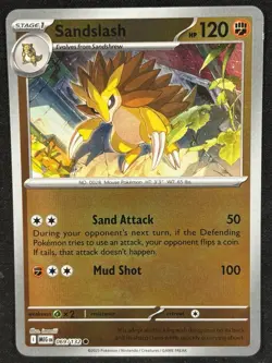 Pokemon - Sandslash 069/132 - Mega Evolution Reverse Holo - NM - Image 1