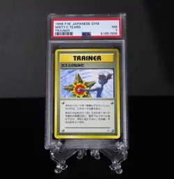 1998 Pokemon Japanese Gym Misty’s Tears Trainer PSA 7 NM - Image 1