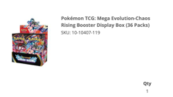 [PRESALE] Pokemon TCG: Mega Evolution-Chaos Rising Booster Display Box 36 Packs - Image 4
