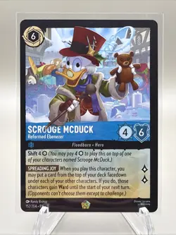 Disney Lorcana Winterspell Scrooge McDuck Reformed Ebenezer 152/204 Legendary - Image 1