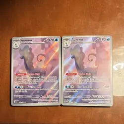 Aurorus x2 Holo Pokemon Cards Sword & Shield 092/088 Ability Feature English - Image 1