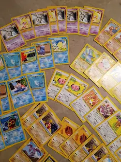 112 Vintage Pokemon Card Lot Neo Revelation LP HP - Image 3