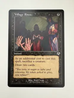 Village Rites Retro Frame MTG Magic the Gathering Card NM Near Mint INR - Image 1