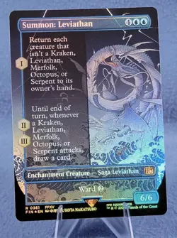 MTG FOIL Summon: Leviathan Borderless - FINAL FANTASY #361 🔮 - Image 1