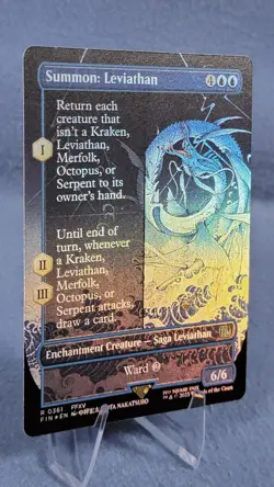 MTG FOIL Summon: Leviathan Borderless - FINAL FANTASY #361 🔮 - Image 5
