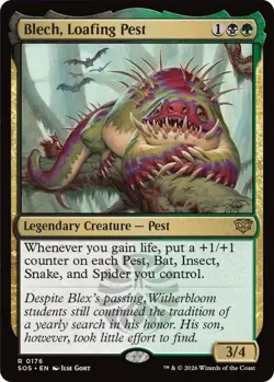 x1 Blech, Loafing Pest - Foil R MTG Secrets of Strixhaven M/NM, English - Image 1