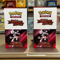 Pokemon TCG Destined Rivals Half Booster Box Unsealed 18 Packs Same Day Ship - Image 1