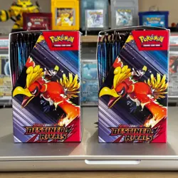 Pokemon TCG Destined Rivals Half Booster Box Unsealed 18 Packs Same Day Ship - Image 2