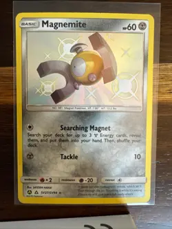 Magnemite SV27/SV94 Shiny Rare Hidden Fates Shiny Vault Pokemon Holo Near Mint - Image 1