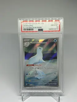 2025 Pokemon PFL EN-Phantasmal Flames - Dewgong 097 Illustration Rare GEM MT 10 - Image 1