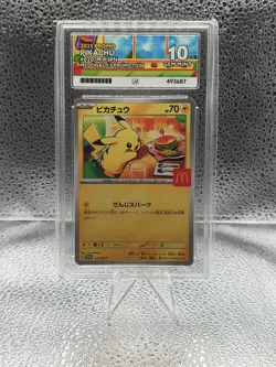 Pokemon Pikachu TCG McDonald's 2025 020/M-p Promo Ace 10 - Image 1