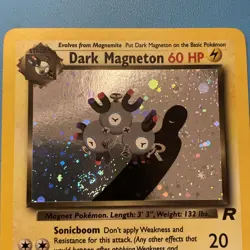 Dark Magneton 11/82 Team Rocket Pokemon Holo Rare Vintage 1999 NM/LP+ Condition - Image 3