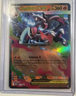 Pokemon Mega Charizard X EX 013/094 Phantasmal Flames Full Art Holo 360 HP - Image 1
