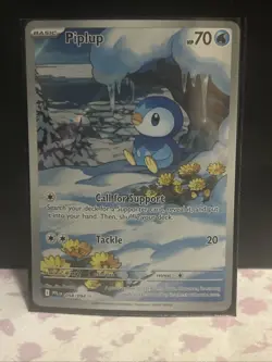Pokemon TCG Holo Piplup #98 Pokemon Phantasmal Flames NM - Image 1