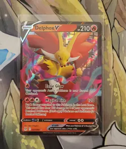 Pokemon TCG Delphox V Sword & Shield - Lost Origin 027/196 Regular Ultra Rare NM - Image 1