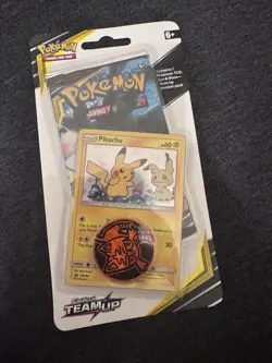 Pokemon TCG Pikachu SM162 Team Up Holo Blister NM/Mint Condition Sealed New - Image 1