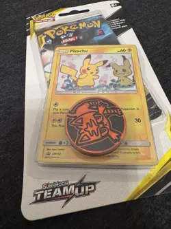 Pokemon TCG Pikachu SM162 Team Up Holo Blister NM/Mint Condition Sealed New - Image 2
