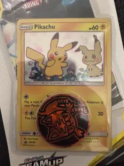 Pokemon TCG Pikachu SM162 Team Up Holo Blister NM/Mint Condition Sealed New - Image 4