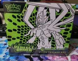 Pokemon Center Mega Evolution Perfect Order Elite Trainer Box Booster Promo - Image 1