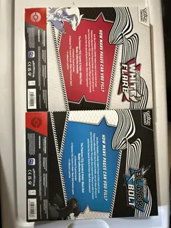 Pokemon TCG Black Bolt & White Flare Binder Collection Bundle One Of Each - Image 2