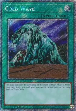 Yugioh! Cold Wave - RA03-EN104 - Platinum Secret Rare - 1st Edition Near Mint, E - Image 1