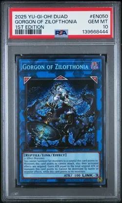 Gorgon Of Zilofthonia EN050 1st Edition Duad-duelist's Advance Yugioh PSA 10 - Image 1