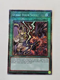Stake Your Soul! RA05-EN069 Starlight Rare Yugioh Rarity Collection 5 Mint - Image 1