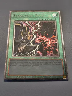 Stake Your Soul! RA05-EN069 Starlight Rare Yugioh Rarity Collection 5 Mint - Image 2