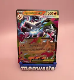 Mega Charizard X ex - 013/094 Me02: Phantasmal Flames Holo Pokemon Card NM/M - Image 1